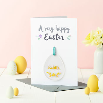 Happy Easter Foiled Decoration Card, 5 of 5