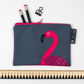 Pink Flamingo Purse Or Pencil Case, 5 of 8