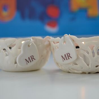 Mr And Mr Candle Holder Wedding Gift, 5 of 8