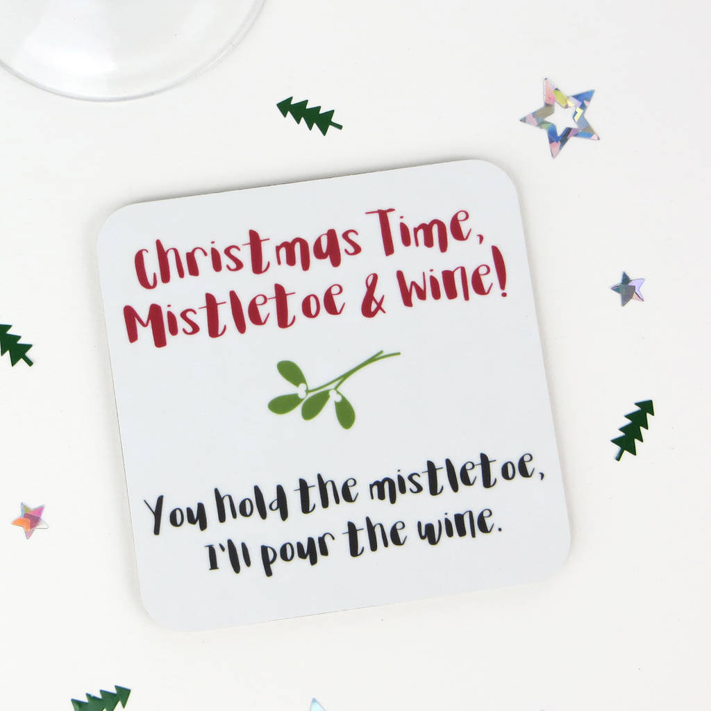 Fun Christmas Drinks Coasters By Wink Design