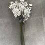 Artificial White Glitter Fabric Orchid Stem, thumbnail 3 of 8