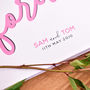 The First Day Of Forever Personalised Wedding Card, thumbnail 8 of 8