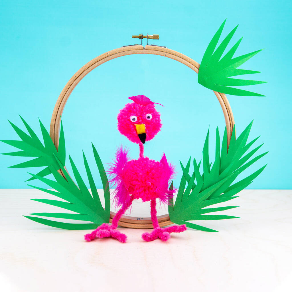 Pom Pom Flamingo Craft Kit, 1 of 4