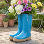 Personalised Blue Wellington Boots Planter, thumbnail 3 of 10