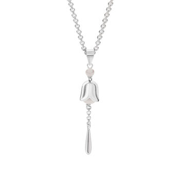 Sterling Silver Lily Flower Of The Valley Pendant, 2 of 5