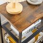 Three Tier Side End Table Nightstand Storage Shelves, thumbnail 8 of 12