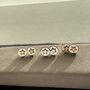 Star Stud Earrings With Silver Rose Or Gold Colour Star, thumbnail 1 of 10