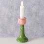 Pink Flower Ceramic Candleholder, thumbnail 1 of 4