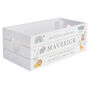 Personalised Safari Animals White Wooden Crate, thumbnail 4 of 4