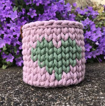 Heart Crochet Basket, 4 of 8