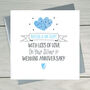 Silver Wedding Anniversary Personalised Greeting Card, thumbnail 1 of 2