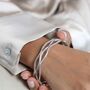 Sterling Silver Lattice Bangle, thumbnail 2 of 8