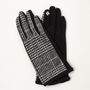 Monochrome Check Plaid Ladies Gloves, thumbnail 3 of 6