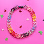 Chunky Multi Coloured Speckled Acrylic Link Necklace, thumbnail 3 of 5
