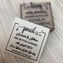 Pencil Us In Wedding Personalised Rubber Stamp, thumbnail 2 of 2