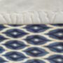 Blue And Black Diamond Design Silk Cushion Cover, thumbnail 8 of 8