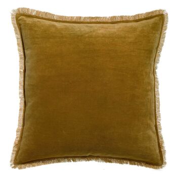 Velvet Fringe Cushions, 4 of 11