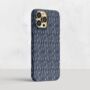 Navy Minimal Lines Striped Phone Case, thumbnail 2 of 5
