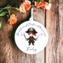 Personalised Cute Child Pirate Hearts Decoration Gift, thumbnail 1 of 2