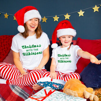 Personalised 'Christmas With The…' Family Pyjamas Set, 5 of 12