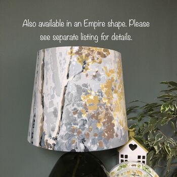 Silver Birch Contemporary Woodland Drum Lampshade, 10 of 10