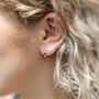 Tiny Sterling Silver Huggie Hoop Earrings, thumbnail 6 of 7