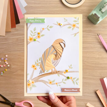 A Walk In The Woods Card Making Kit | Beginner Intermediate Iris Folding Craft Kit, 3 of 9