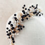 Black And Gold Crystal Headpiece, thumbnail 1 of 7