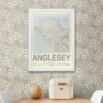 Personalised Anglesey Map Print Anglesey Gift, 6 of 9