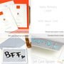 Personalised Acronym Bff Best Friend Card, thumbnail 9 of 9