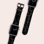 Dark Leopard Vegan Leather Apple Watch Band, thumbnail 1 of 6