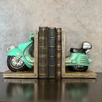 Vintage Scooter Bookends, 2 of 7