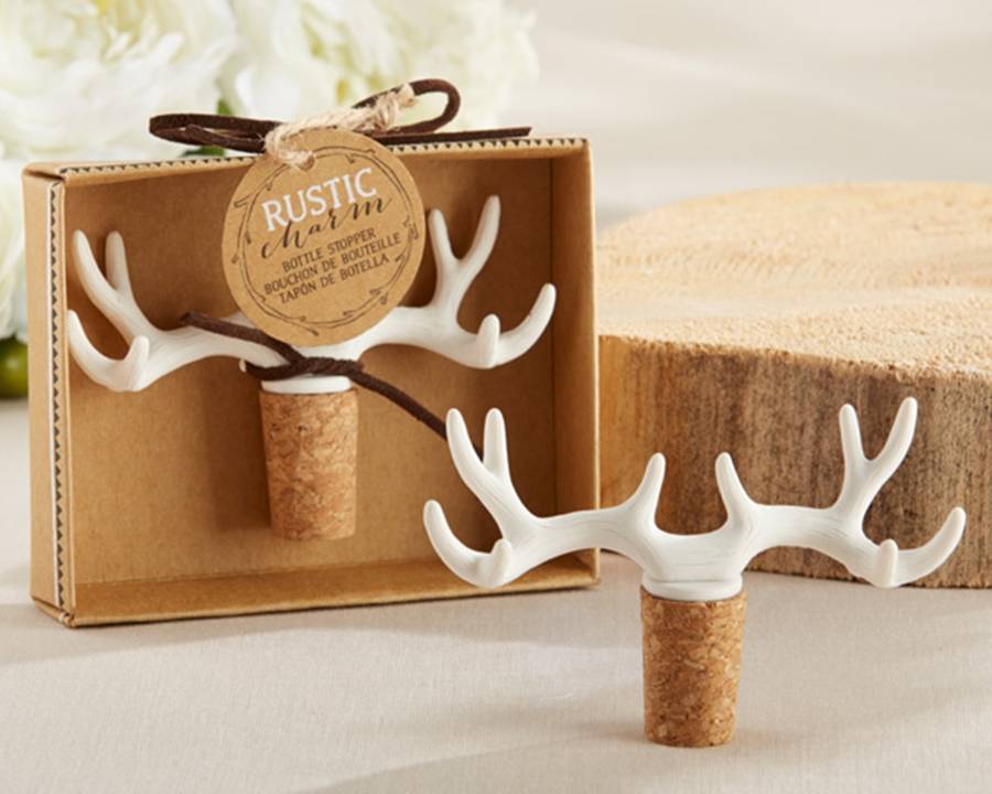 Antler Bottle Stopper In Gift Box By Oli & Zo