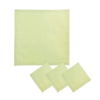 Soft Cotton Napkins Sage Green • Set Of Four, 2 of 5
