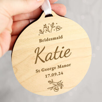 Personalised Wedding Wooden Tag For Hangers And Seats, 9 of 11