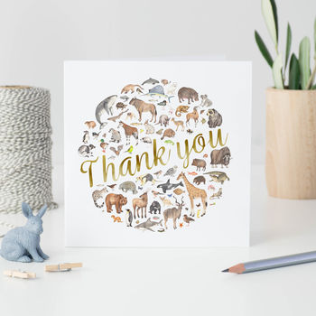 Animal Thank You Card, 2 of 4