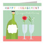 Happy Engagement Champagne Card, thumbnail 2 of 4