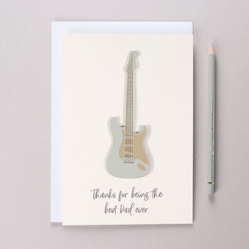 Personalised Birthday Guitar Card For Him, 3 of 4