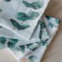 Muslin Square Baby Burp Cloth Eucalyptus, thumbnail 1 of 4