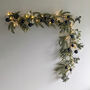 Navy Bauble Pine Garland, thumbnail 1 of 4