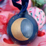 Hand Painted Ceramic Moon Bauble, thumbnail 2 of 5