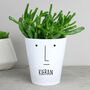 Man's Face Personalised Plant Pot, thumbnail 1 of 5