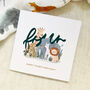 Safari Friends 4th Birthday Card, thumbnail 1 of 2