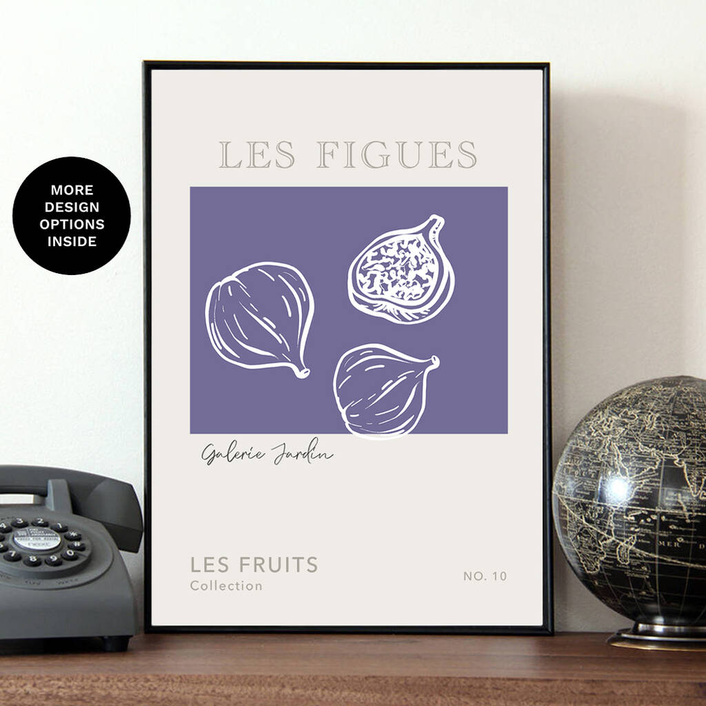 Fruit Art Print Figs, Les Fruits Collection, 1 of 5