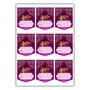 Eid Mubarak Gift Sticker Label Sheets 36pk Blue And Purple, thumbnail 2 of 4