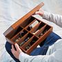 Personalised Mens Leather Storage Box, thumbnail 4 of 12