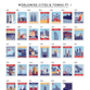 Personalised Stamp Destination Landscape Print, thumbnail 12 of 12
