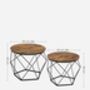 Set Of Two Coffee Tables Removable Tabletop Steel Frame, thumbnail 11 of 12