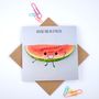 You're One In A Melon Greeting Card, thumbnail 2 of 2