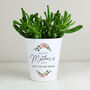 Personalised Abstract Rose Happy Mother's Day Plant Pot, thumbnail 3 of 4